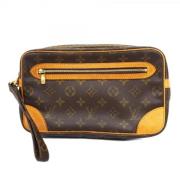 Pre-owned Fabric clutches Louis Vuitton Vintage , Brown , Heren