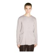 Panel Cotton Henley T-Shirt Kiko Kostadinov , Gray , Heren