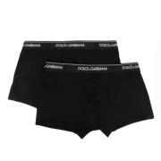 Logo-Taille Katoenen Boxershorts (Set van Twee) Zwart Dolce & Gabbana ...