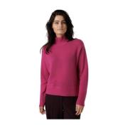 Ultra Pink Ribgebreide Trui Luisa Cerano , Pink , Dames