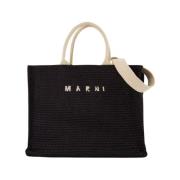 Zwarte Katoenen Shopper Tas Marni , Black , Heren