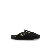 Klompen Boston Stud Rand Birkenstock , Black , Dames