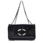 Pre-owned Leather chanel-bags Chanel Vintage , Black , Dames