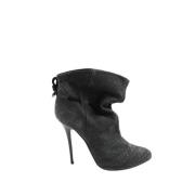 Pre-owned Leather boots Giuseppe Zanotti Pre-owned , Black , Dames