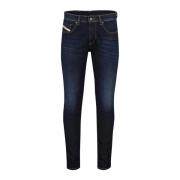 Donkerblauwe Jeans Diesel , Blue , Heren