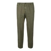 Katoenen Linnen Broek Briglia , Green , Heren