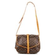 Pre-owned Canvas louis-vuitton-bags Louis Vuitton Vintage , Brown , Da...