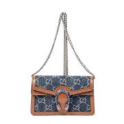 Pre-owned Canvas gucci-bags Gucci Vintage , Blue , Dames