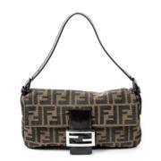 Pre-owned Canvas fendi-bags Fendi Vintage , Green , Dames