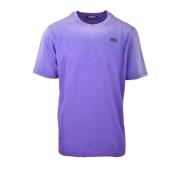 Katoenen T-shirt Diesel , Purple , Heren