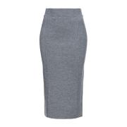 Compacte wollen rok herfst/winter collectie Pinko , Gray , Dames