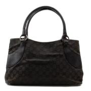 Pre-owned Canvas shoulder-bags Gucci Vintage , Black , Dames