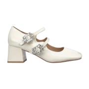 Schoen met hak en gespen Alma EN Pena , White , Dames