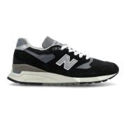 Zwarte Sneakers Lage Top Veterschoenen New Balance , Black , Heren