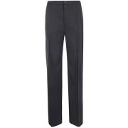 Antraciet Slim Fit Broek Loulou Studio , Gray , Dames