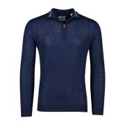 Donkerblauwe Trui Gant , Blue , Heren