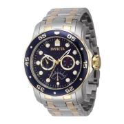 Pro Diver Kwarts Horloge Blauwe Wijzerplaat Invicta Watches , Gray , H...