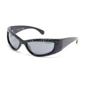 Sk6027 10326G Sunglasses Swarovski , Black , Dames