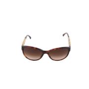 Pre-owned Glass sunglasses Chanel Vintage , Brown , Dames