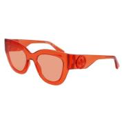 Oranje Injected Zonnebril Longchamp , Orange , Dames