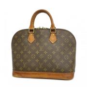 Pre-owned Fabric handbags Louis Vuitton Vintage , Brown , Dames