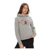 Katoenen hoodie met logoprint Guess , Gray , Dames