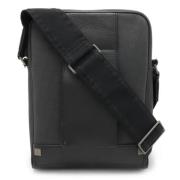 Pre-owned Leather shoulder-bags Dunhill Pre-owned , Black , Heren