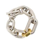 Metalen armband in zilver en goud Paco Rabanne , Gray , Dames