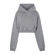 Rhino Cropped Heavy Hoodie Entire Studios , Gray , Dames