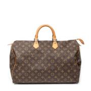 Pre-owned Canvas handbags Louis Vuitton Vintage , Brown , Dames