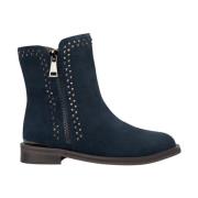 Platte enkellaarsjes met rits Alma EN Pena , Blue , Dames