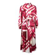 Elegante Damesjurk Polyester Think! , Pink , Dames