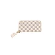 Pre-owned Canvas wallets Louis Vuitton Vintage , Beige , Dames