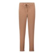 Casual broek met structuur Betty & Co , Brown , Dames