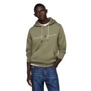 Groene Hoodie Tommy Hilfiger , Green , Heren