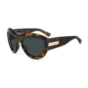 Bruine plastic zonnebril met blauw glas Dsquared2 , Brown , Heren