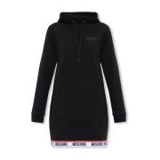 Jurk met capuchon Moschino , Black , Dames