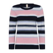 Gestreepte Links Pullo Blouse Marine Skovhuus , Multicolor , Dames