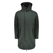 Dubbel gevoerde parka met ganzendons Moorer , Green , Heren