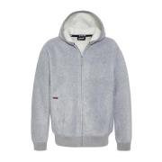 Hoodie met fleece voering Schott NYC , Gray , Heren