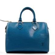 Pre-owned Fabric louis-vuitton-bags Louis Vuitton Vintage , Blue , Dam...