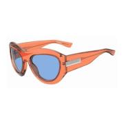 Blauw Glas Plastic Frame Zonnebril Dsquared2 , Orange , Heren