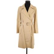 Pre-owned Cotton outerwear Burberry Vintage , Beige , Dames