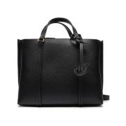 Zwarte Shopper Tas Pinko , Black , Dames