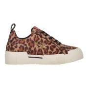 Dierenprint Lage Sneakers Love Moschino , Multicolor , Dames