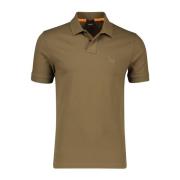 Bruine poloshirt met korte mouwen Hugo Boss , Green , Heren