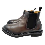 Bruine Chelsea Boot met Rubberen Zool Officine Creative , Brown , Here...