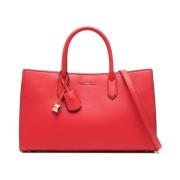 Rode Stijlvolle Tas met Verstelbare Band Michael Kors , Red , Dames