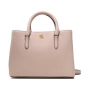 Marcy Logo Tote Bag Ralph Lauren , Pink , Dames