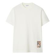 Krijt Jwear T-shirt Burberry , White , Heren